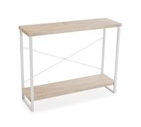VERSA Taline Consolle Ingresso, Tavolo Consolle, Tavolino Ingresso, Tavolo Salotto, Mobile Ingresso, Misure (A x L x l) 80 x 30 x 100 cm, Legno e Metallo, Colore Bianco