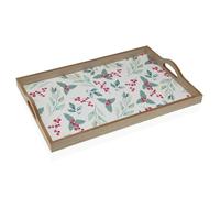 Versa Vassoio Agrifoglio Legno MDF 30 x 5 x 45 cm