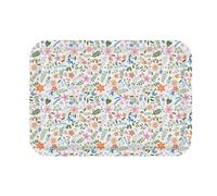 Versa Vassoio in polietilene RPET Fiori 27 x 2,2 x 38 cm