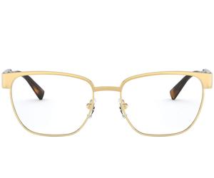 Versace 90s Vintage Logo Ve 1264 Occhiali Da Vista Uomo Oro Geometrico