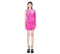 Versace - Abito Corto con Taglio Asimmetrico - - Dresses - Donna - Rosa - S