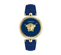 Versace, ,Accessories ,Donna ,Giallo ,ONE SIZE Palazzo Blu Oro Orologio in Pelle