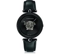 Versace, ,Accessories ,Donna ,Nero ,ONE SIZE Empire Orologio in pelle nera al quarzo