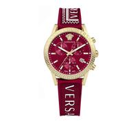 Versace, ,Accessories ,Donna ,Rosso ,ONE SIZE Sport Tech Cronografo Orologio in Gomma