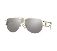 Versace, ,Accessories ,Uomo ,Giallo ,ONE SIZE Enamel Medusa Occhiali da sole Pale Gold/Grey