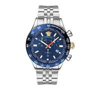 Versace, ,Accessories ,Uomo ,Grigio ,ONE SIZE Cronografo uomo Hellenyium Ve2U01024 Blu Argento