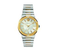 Versace, ,Accessories ,Uomo ,Grigio ,ONE SIZE Greca Logo Bicolor Orologio