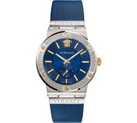 Versace, ,Accessories ,Uomo ,Grigio ,ONE SIZE Greca Logo orologio argento/oro