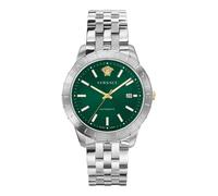 Versace, ,Accessories ,Uomo ,Grigio ,ONE SIZE Orologio automatico con finestra data e bracciale in acciaio inossidabile