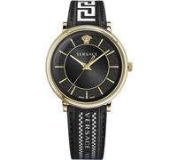 Versace, ,Accessories ,Uomo ,Nero ,ONE SIZE Orologio con bracciale in pelle V-Circle