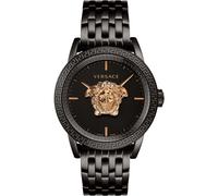 Versace, ,Accessories ,Uomo ,Nero ,ONE SIZE Orologio Uomo Empire Acciaio Nero Logo Medusa 3D
