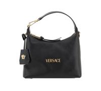 Versace, ,Bags ,Donna ,Nero ,ONE SIZE Borsa a spalla in pelle con placca monogram