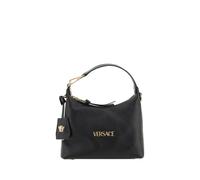 Versace Black Calf Leather Bos Taurus Handbag