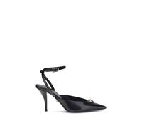 Versace Black Calf Leather Bos Taurus High Heel Pumps - EU38.5/US8.5
