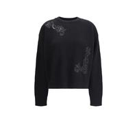 Versace Black Fleece Wool Sweatshirt - IT40 | M