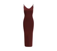 Versace Bordeaux Viscose Casual Dress - IT42 | L