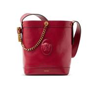 Versace - Borsa a secchiello in pelle con placca Medusa - - Bags - Donna - Rosso - ONE SIZE