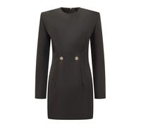 Versace - Button-Detail Mini Dress - - Dresses - Donna - Nero - M