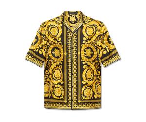 Versace - Camicia di seta - - Shirts - Uomo - Giallo - S
