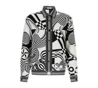 Versace - Camicia Informale in Seta Twill Optical Teatro Foulard P - - Shirts - Uomo - Nero - L