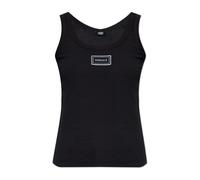 Versace - Canotta a Costine in Cotone Elasticizzato - - Tops - Donna - Nero - L