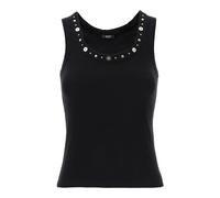 Versace - Canotta a Costine in Cotone Stretch - - Tops - Donna - Nero - M