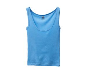 Versace - Canotta in lana a coste ricamata - - Tops - Donna - Blu - M