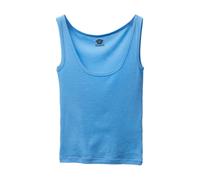 Versace - Canotta in lana a coste ricamata - - Tops - Donna - Blu - S