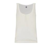 Versace - Canotta in Lana a Costine Ricamata - - Tops - Donna - Beige - S