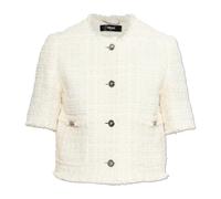 Versace - Cardigan a Maniche Corte in Tweed - - Jackets - Donna - Beige - L