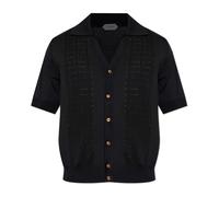 Versace - Cardigan a maniche corte - - Knitwear - Uomo - Nero - S