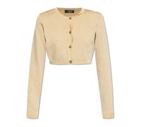 Versace - Cardigan con logo - - Knitwear - Donna - Beige - S