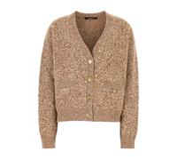 Versace - Cardigan in misto lana bicolore - - Knitwear - Donna - Marrone - S