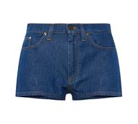 Versace - Chambray Denim Mini Shorts - - Shorts - Donna - Blu - W26