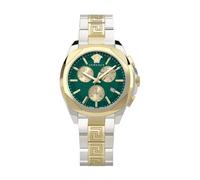 Versace - Chrono Lady Bicolor Orologio Verde - - Accessories - Donna - Giallo - ONE SIZE