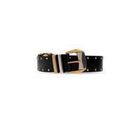 Versace - Cintura in Pelle Borchiata 4 cm - - Accessories - Donna - Nero - 70 CM