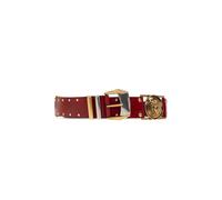 Versace - Cintura in Pelle Borchiata 4 cm - - Accessories - Donna - Rosso - 80 CM