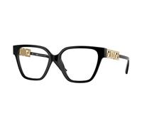 Versace Donna VE3358B GB1 Montature da vista Acetato Nero Trasparente Geometrica Normale