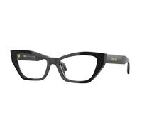 Versace Donna VE3373U GB1 Montature da vista Acetato Nero Trasparente Cat Eye Normale