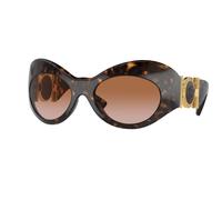 Versace Donna VE4462 108/13 Occhiali da sole Iniettato Tartaruga Marrone Geometrica Normale Sfumato