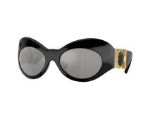 Versace Donna VE4462 GB1/6G Occhiali da sole Iniettato Nero Grigio Geometrica Specchiate Specchiato