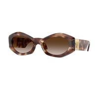 Versace Donna VE4466U 54613B Occhiali da sole Iniettato Tartaruga Marrone Geometrica Normale Sfumato