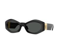 Versace Donna VE4466U GB1/87 Occhiali da sole Iniettato Nero Grigio Geometrica Normale