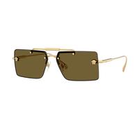 Versace Donna Versace VE2245 100273 Occhiali da sole Metallo Oro Marrone Squadrata Normale