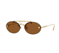 Versace Donna Versace VE2295 100273 Occhiali da sole Metallo Oro Marrone Rotonda Normale