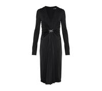 Versace - Dress With Decorative Draping At The Waist - - Dresses - Donna - Nero - 2XS