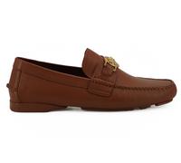 Versace Elegant Medusa-Embossed Leather Loafers - EU42/US9