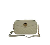 Versace Elegant White Leather Camera Shoulder Bag