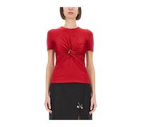 Versace - Embellished Twist Front Top - - Tops - Donna - Rosso - S