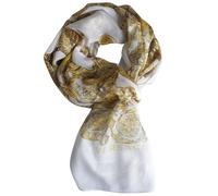 Versace Foulard Pashmina Bianco in Modal